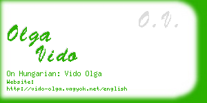 olga vido business card
